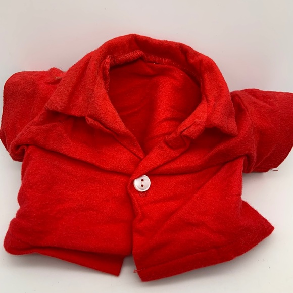 Vintage 1983 Cabbage Patch Kids Retro Denim Overalls with Red Shirt Outfit - Picture 11 of 16